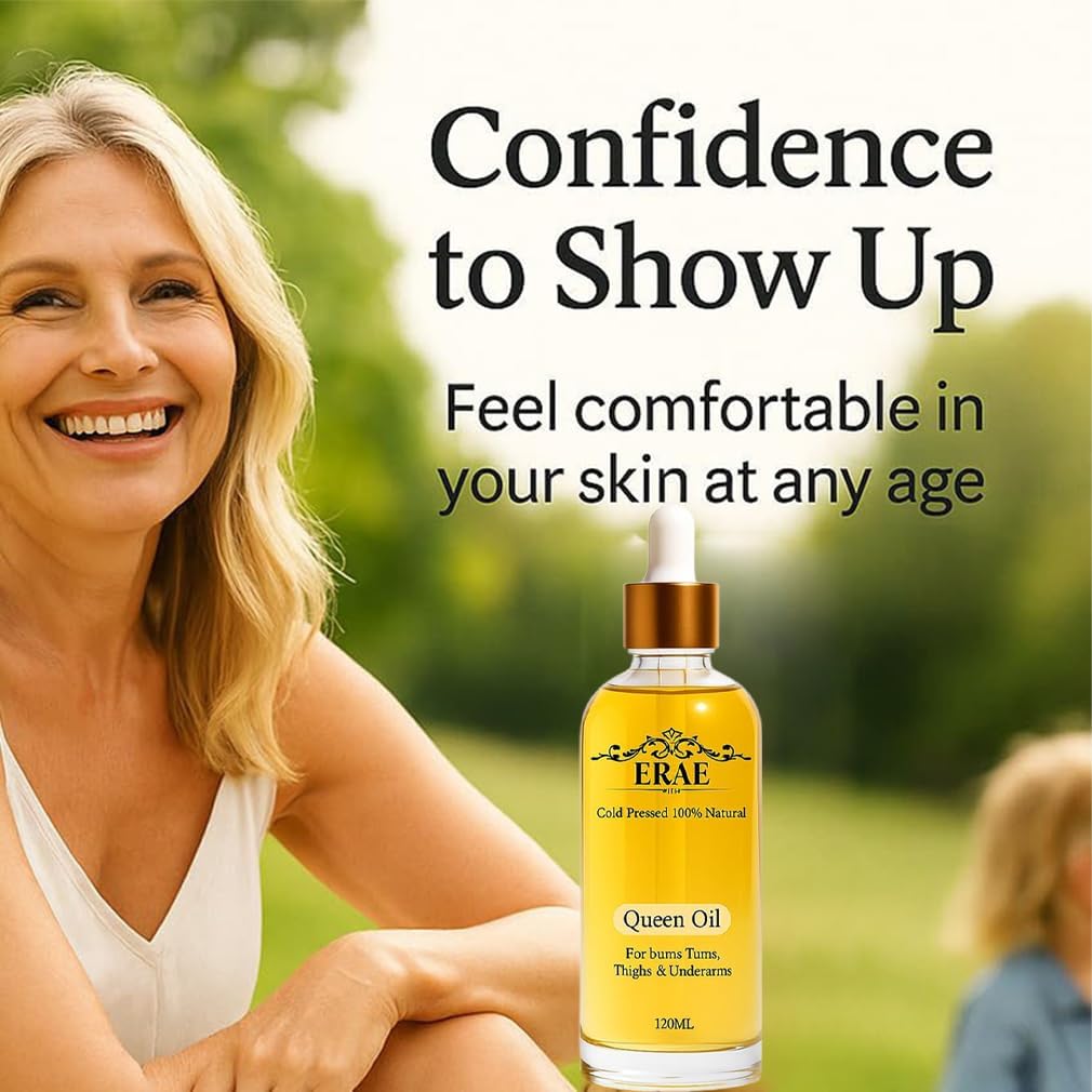 Eraé Queen Oil, Lightweight Fast-Absorbing, Queen Oil Cold Pressed Botanical Firming for Face & Body (1) - Image 3