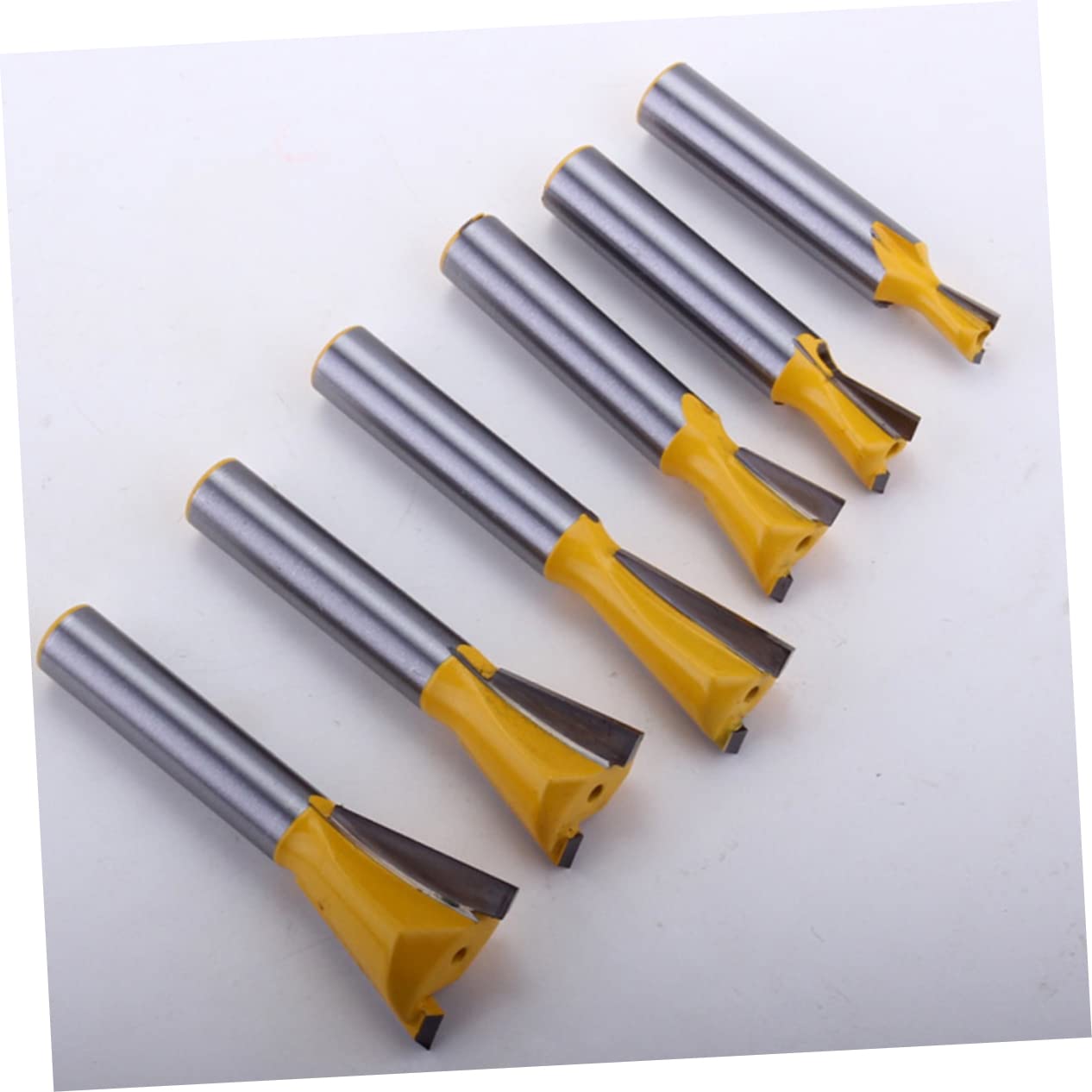 OSALADI Milling Cutter for 6pcs 8mm Handle Set Wood Carving Blade Engraving Machine Cutting Head Easy Install Smooth Cutting