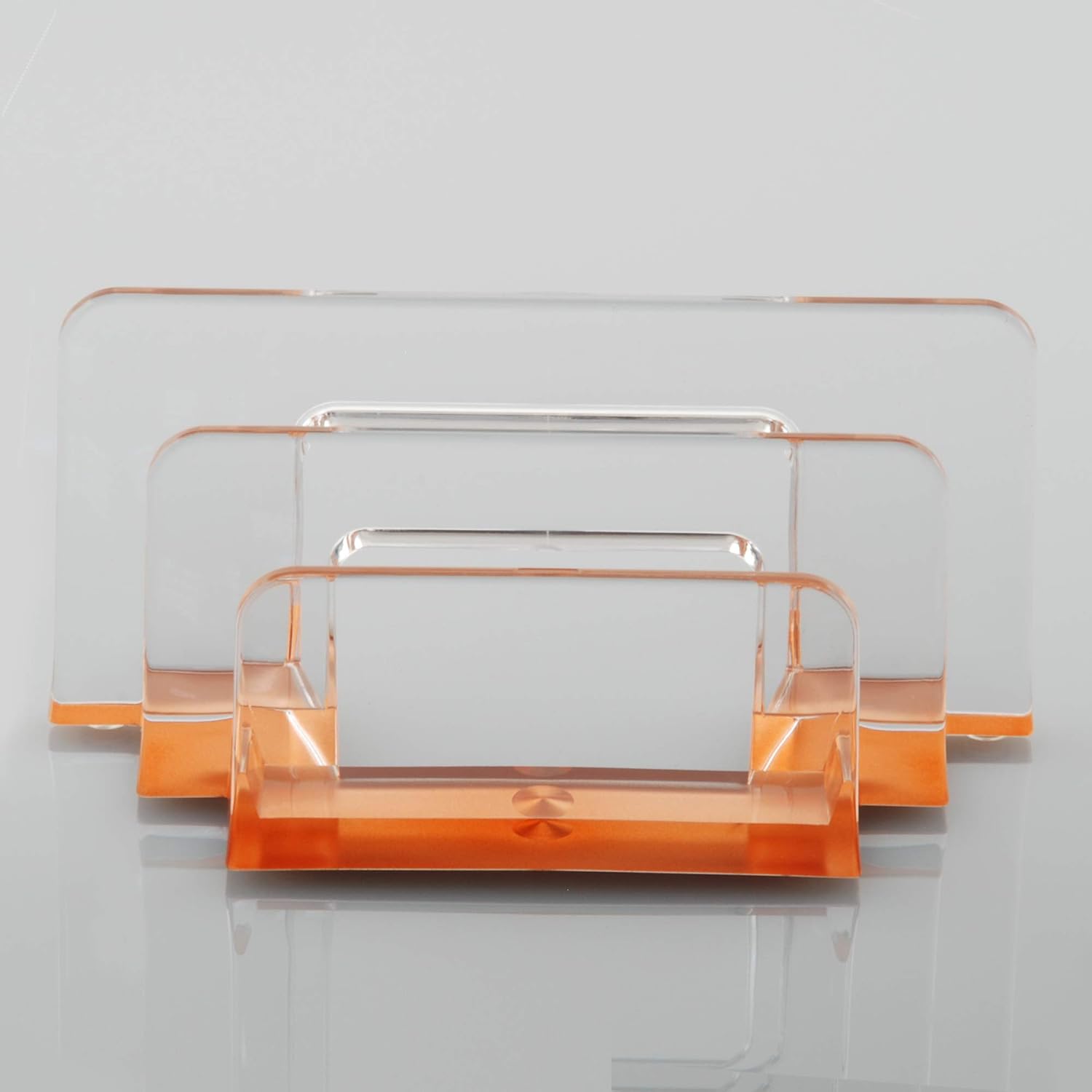Acrylic Letter Sorter- Rose Gold Envelope, Letter, Card Organizer, Office Supplies, Desk Accessories, 6.38"x2.44"x3.15"