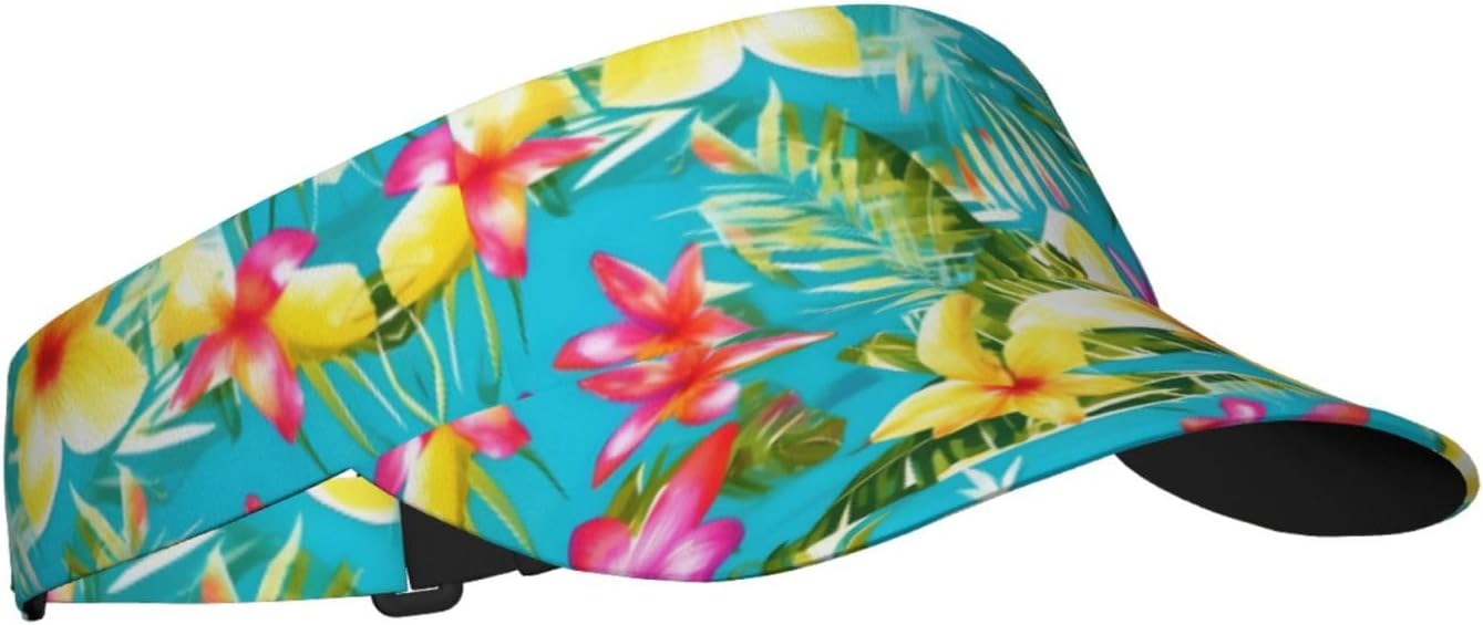 The Underwater World Tropical Fish Printed Sports Cap, Sun Visors hat for Women Men, Adjustable Tennis Sun Hats