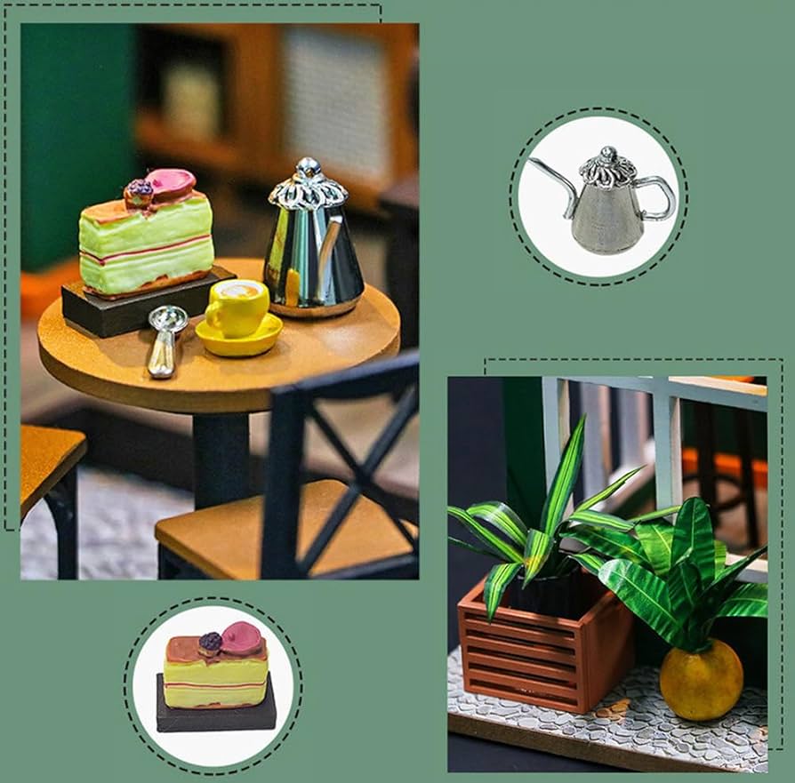 ミニチュア☆ドールハウス☆専用です☆シャビー極狭3席珈琲屋さん