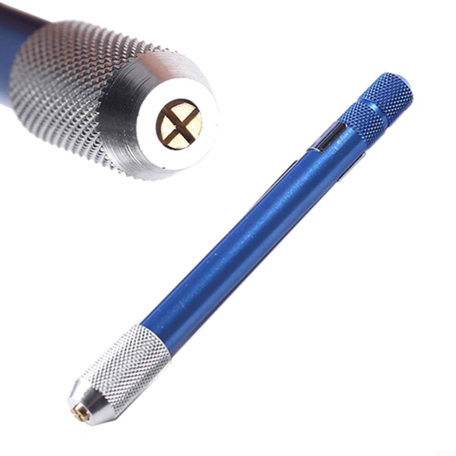 1 pièce pour mini perceuse manuelle 03–10 mm mandrin en alliage d'aluminium pour bois, plastique, caoutchouc, modélisme, bijoux, loisirs créatifs, outil de bricolage, bleu