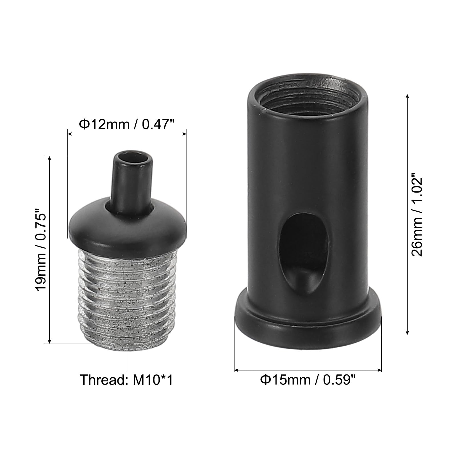 PATIKIL Cord Grip Connector 5 Set Adjustable Steel Wire Rope Cable Clamp with Base for Suspending Chandelier Panel Lamp Lighting Accessories - Image 2