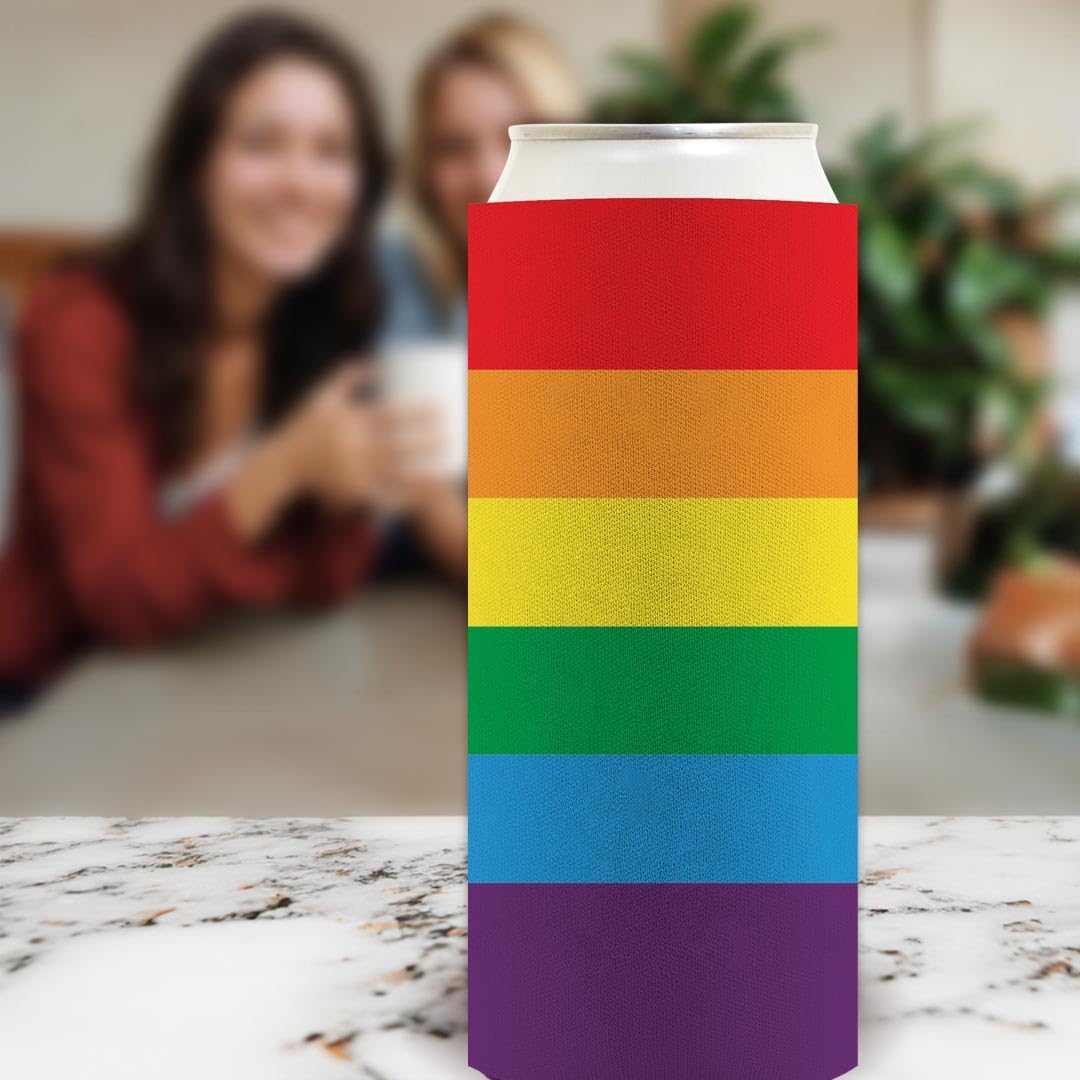 Lgbtq Wedding Gifts Pride Flag 24-Pack Ultra Slim Can Drink Thermocoolers Party Pack