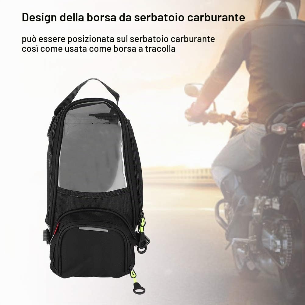 Tbest Givi Borsa Serbatoio Impermeabile Magnete Navigatore Bisaccia Grande Finestra Trasparente Zaino Moto