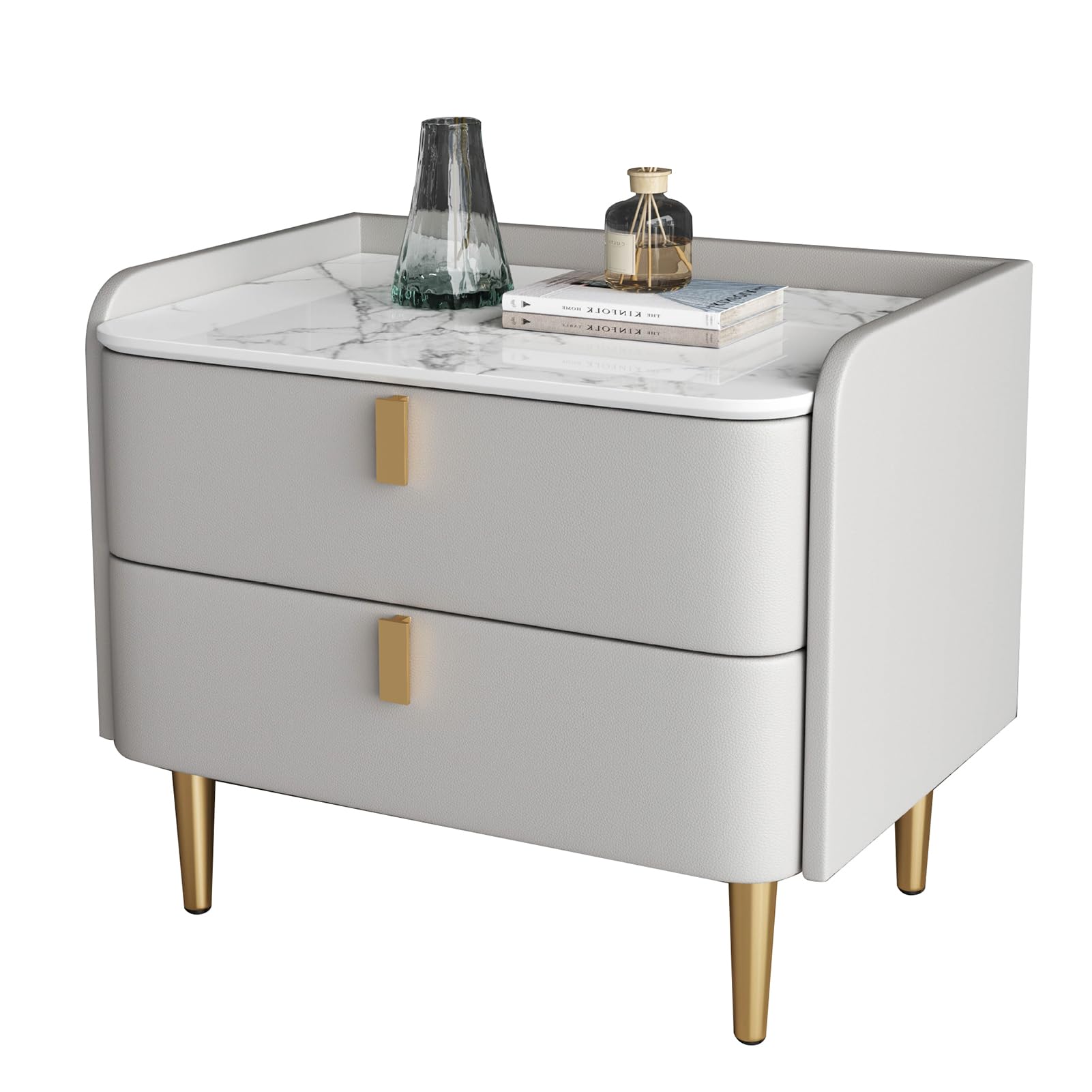 SYKIARIOL Mesita De Noche Blanca, Mesa Auxiliar Con Bonito Almacenamiento Para Muebles De Dormitorio, Mesa Auxiliar De Cama Para Niños, Mesita De Noche Para Muebles De Dormitorio De Niñas, Sala De