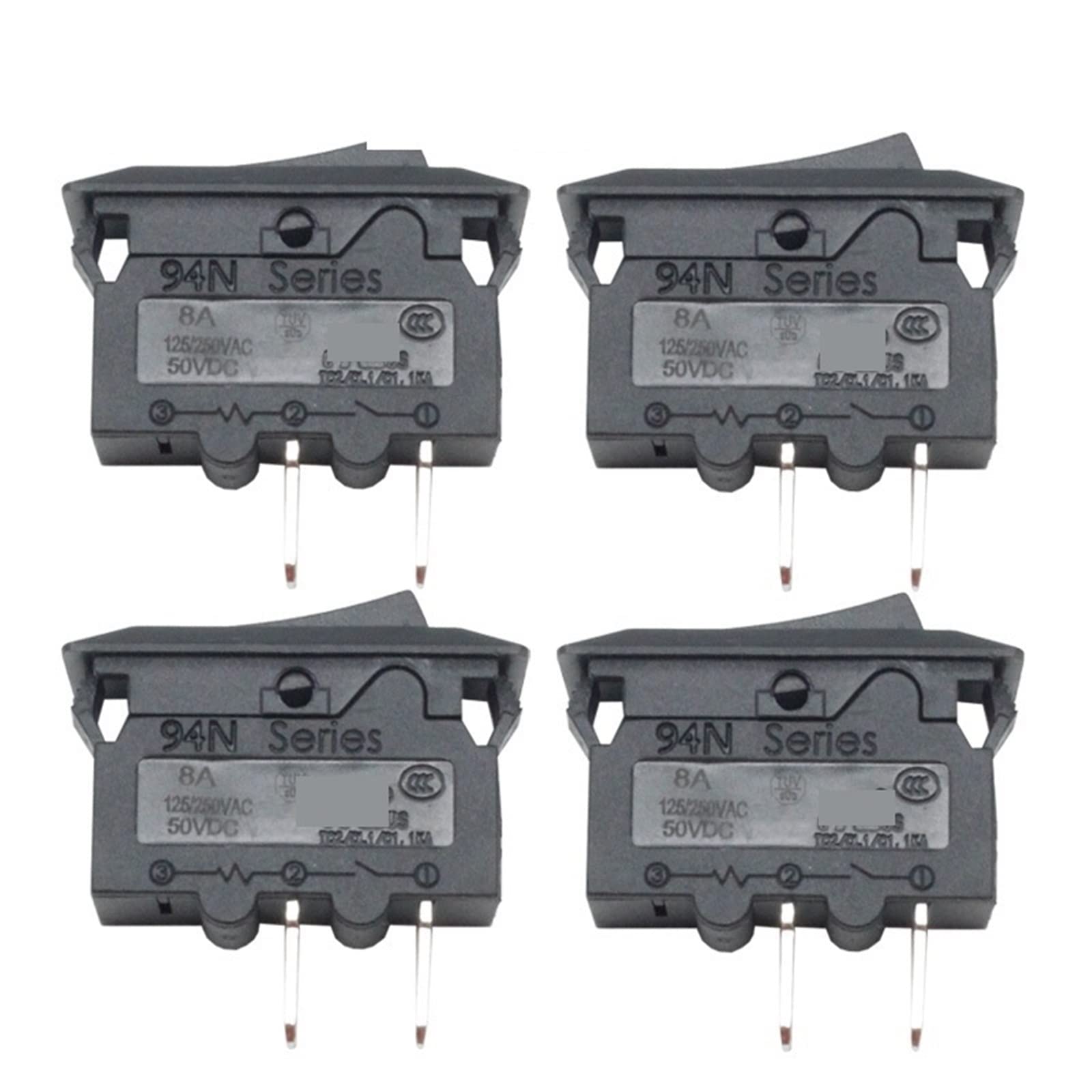 Disyuntores de interruptor basculante serie 94N con resistencia térmica de 16A 7