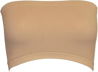 Womens Strapless Stretch Layer Seamless Tube Bra Bandeau Top