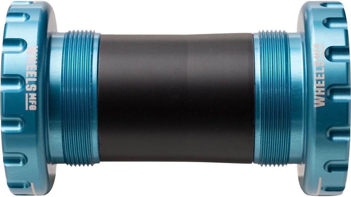 Wheels Manufacturing BSA Bottom Bracket - Shimano Hollowtech II Spindle ABEC 3 Teal