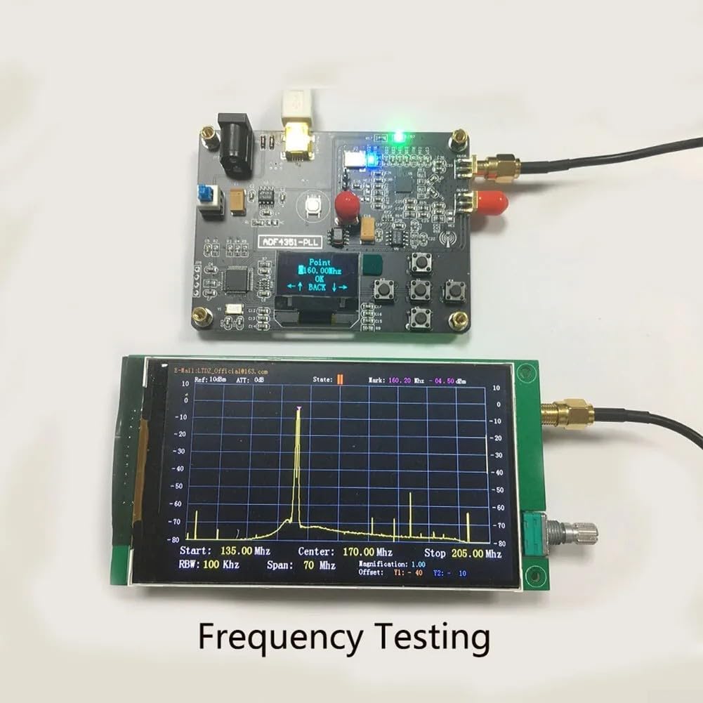 Module générateur de signal RF ADF4351 personnalisable avec écran OLED, prend en charge les fréquences de 35 MHz à 4 4 GHz