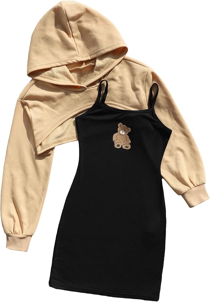 Amazon.com: RoseSeek Girls' 2 Piece Outfits Long Sleeve Cropped