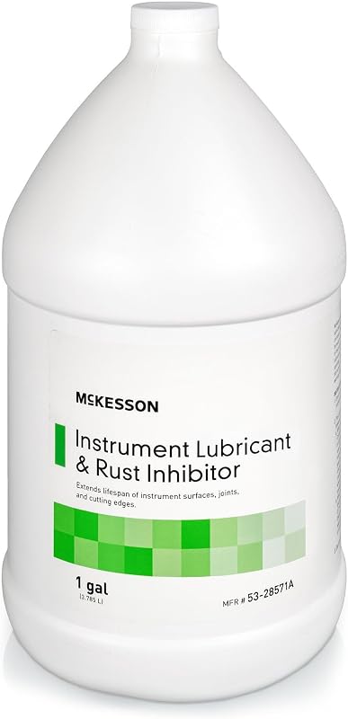 McKesson Instrument Lubricant and Rust Inhibitor, Long, 1 Gal, 1 ct | Non-Mineral Oil Formula, Corrosion Protection, and Smooth Performance, Long-Lasting Instrument Care