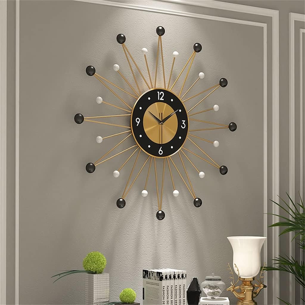 N/A Fashion Large Design Wall Watch Nordic Mute Living Room Home Decoration