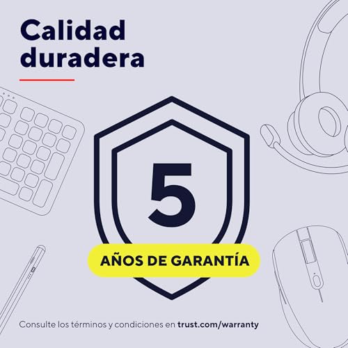 Trust Roha II Cascos Inalámbricos Bluetooth con Micrófono Cancelación de Ruido ENC, 85% Plástico Reciclado, Auriculares Inalámbricos Recargable On Ear para Ordenador Portátil Teams, Negro - imagen 6
