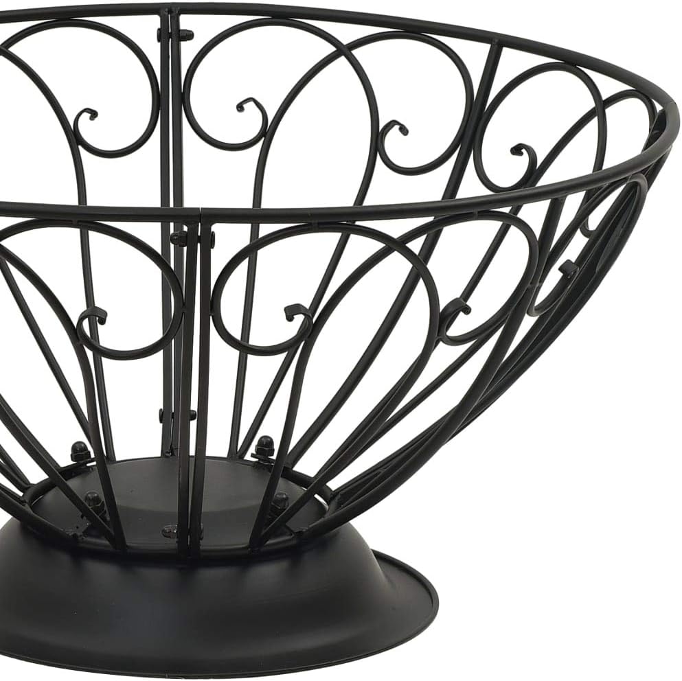 vidaXL Fire Pit, Firepit for Outdoor Patio Backyard Garden Deck, Fireplace with Poker, Firebowl for Camping Picnic BBQ, Industrial Style, XXL Steel