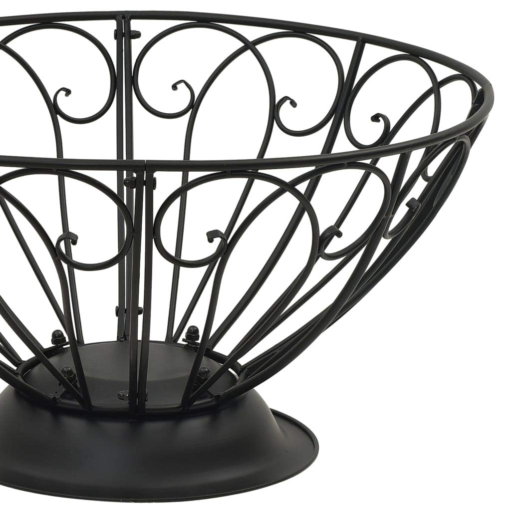 vidaXL Brasero con Atizador Jardín Patio Terraza Balcón Exterior Cuenco Chimenea Fogata Hornillo Calentador Calefactor Acero XXL 75 cm