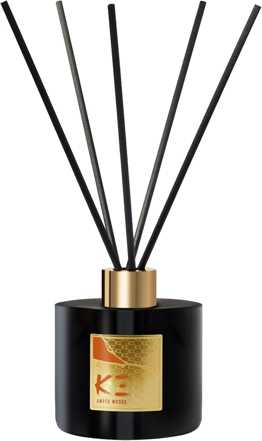 Scent Beauty K-3 Amber Woods Reed Diffuser – Warm Woody Scent with Spiced Notes – Cedarwood & Amber Wood for Cozy Ambiance – Continuous Room Fragrance – 200 ml
