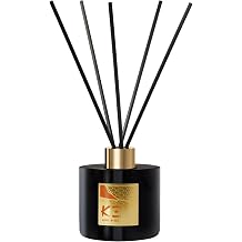 Scent Beauty K-3 Amber Woods Reed Diffuser Warm Woody Scent with Spiced Notes Cedarwood & Amber Wood for Cozy Ambiance Continuous Room Fragrance 200 ml