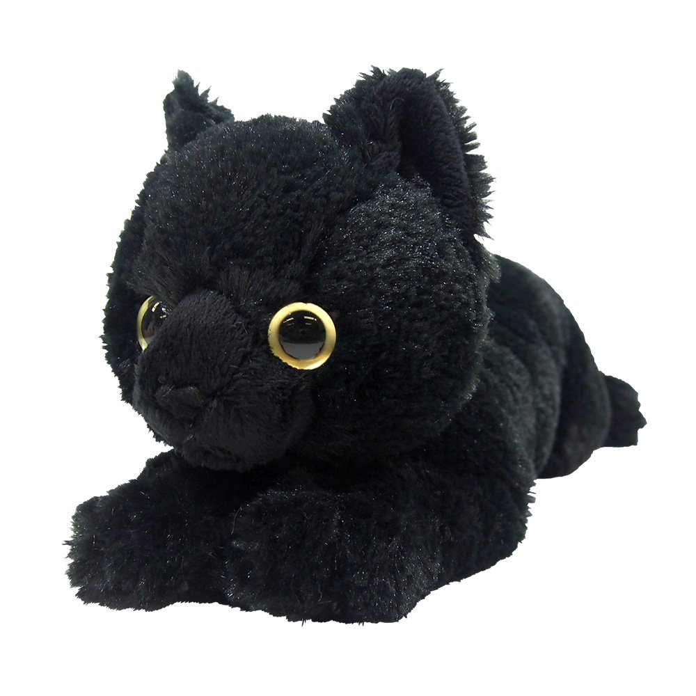 Sun Lemon P-1972 Knee Cat Black Plush Animal, S, 5.1 x 5.9 x 14.2 inches (13 x 15 x 36 cm) : Health & Personal Care