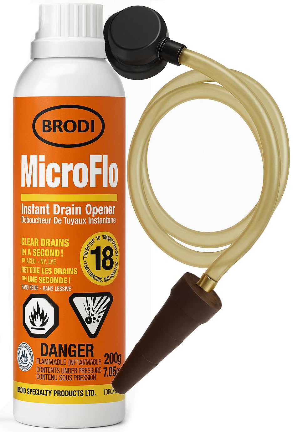 MicroFlo HVAC Drain Line Cleaner – Precision Hydraulic Shock Wave Tech For Safe, Instant Results, Controlled-Pressure AC & Condensate Drain Opener,