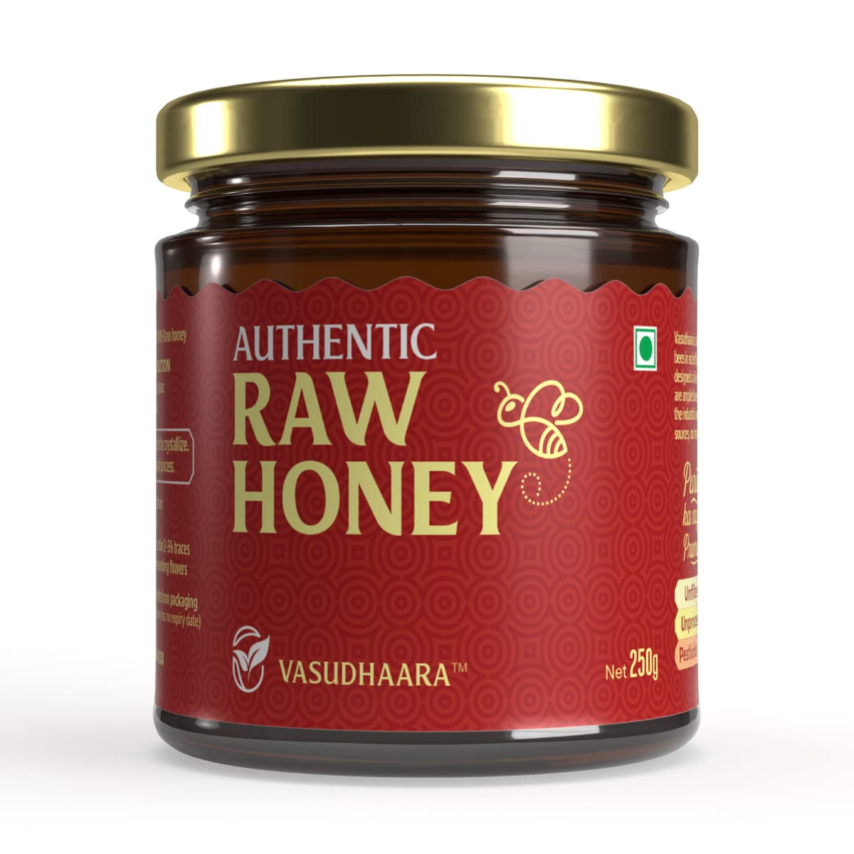 VASUDHAARA MultiFlora Honey, Unprocessed, Non Pasteurized, 100% Pure Raw Honey Without Artificial Flavour, Immunity Booster (250g) (B09WDWVCSY) Amazon Price History, Amazon Price Tracker