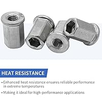 Vista 3 de Kit de tuercas de perno de titanio compatible con Yamaha Raptor 660 660R YFM660 YFM660R 2001 2002 2003 2004 2005 OEM # 90116-06541-00 90179-06668-00