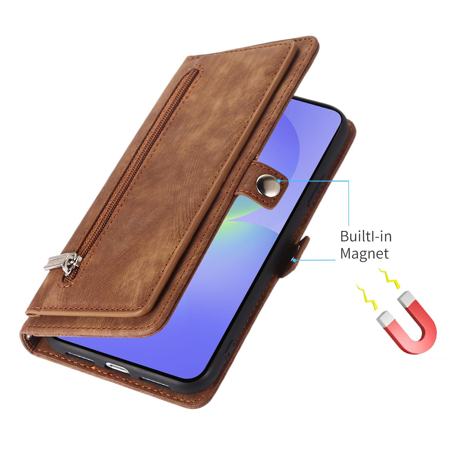 Cover Per Google Pixel 11 Pro XL/ 11 Pro/ 11, Pelle Custodia Portafoglio