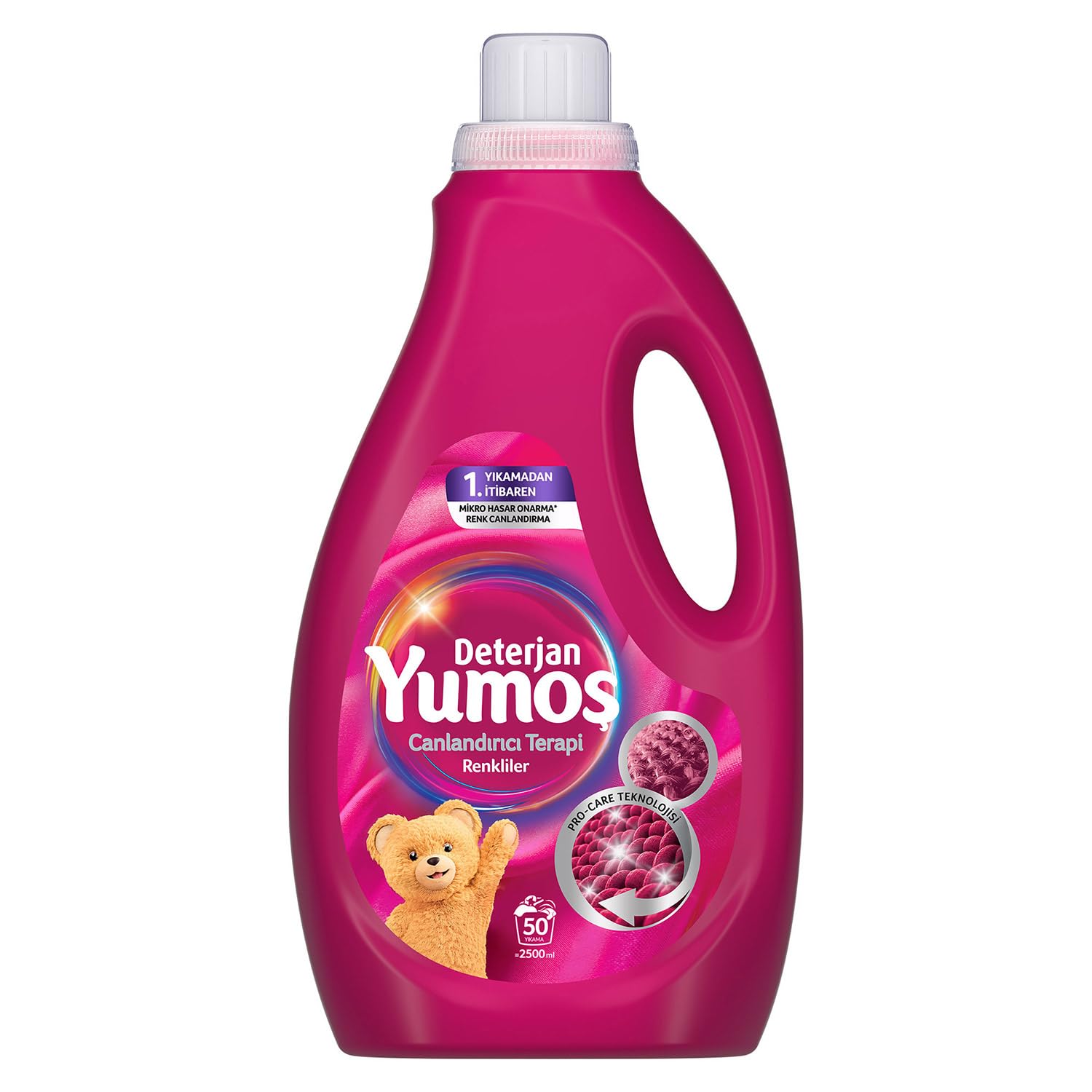Yumoş Sıvı Bakım Deterjanı Renkli 50 Yıkama 2500 ml