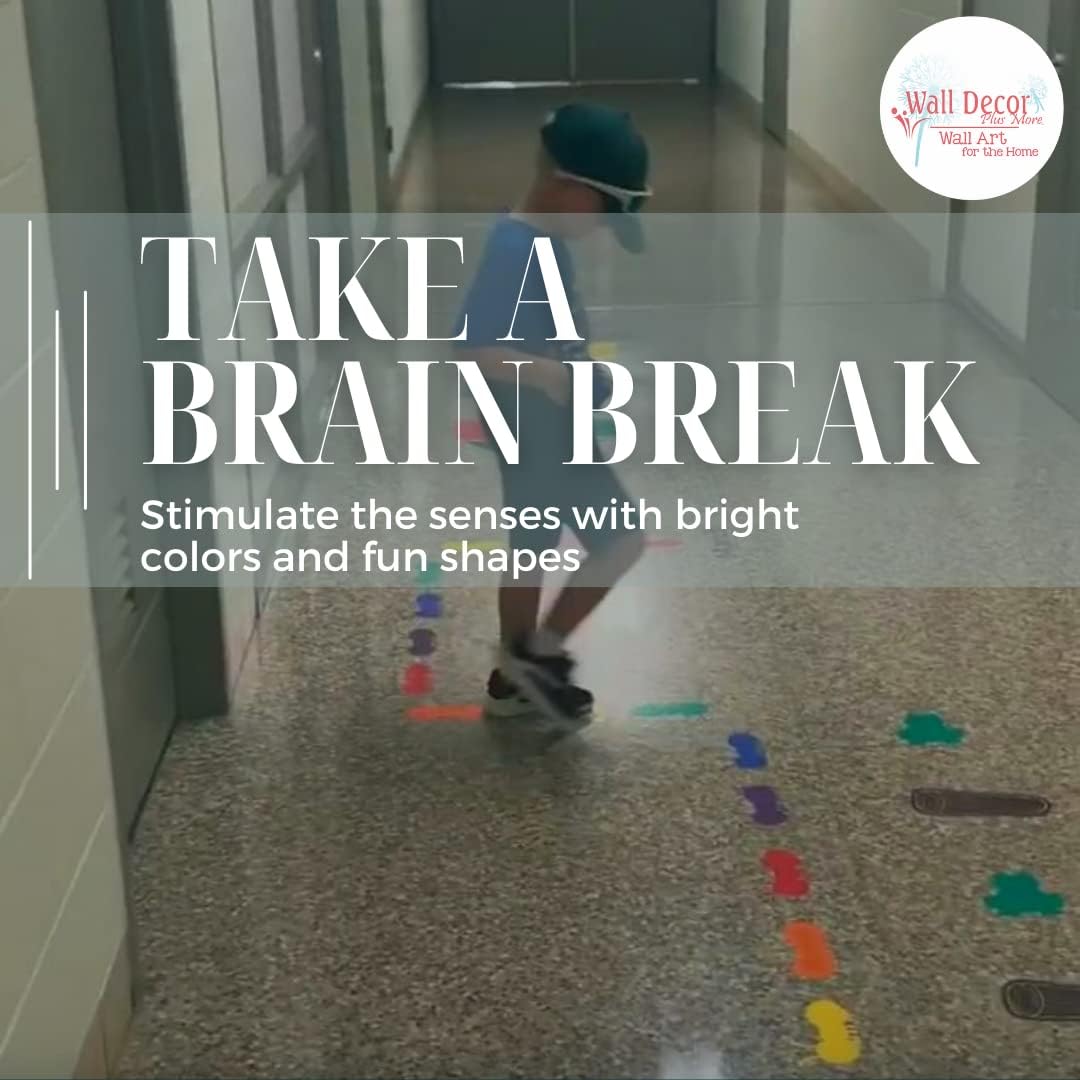 Marching Ants Sensory Path Floor Decals for Kids - Die-Cut Vinyl Sensory Walk Decals - Education Sensory Walking Path Stickers - Daycare & School Hallway Decor - Classroom Floor Stickers - 25PC