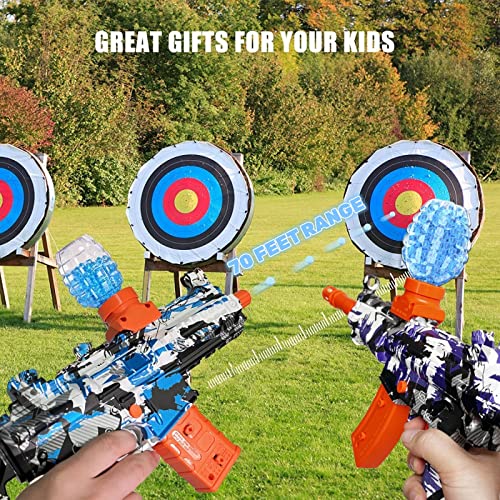 2Pack M416&Mp5 Gel Ball Electric Busters Toys, Water Bead Splatter Orby Gun With 40000+ Balls Safety Goggle/Target For Outdoor Activities - Team Game (M416+Mp5) #TOP2