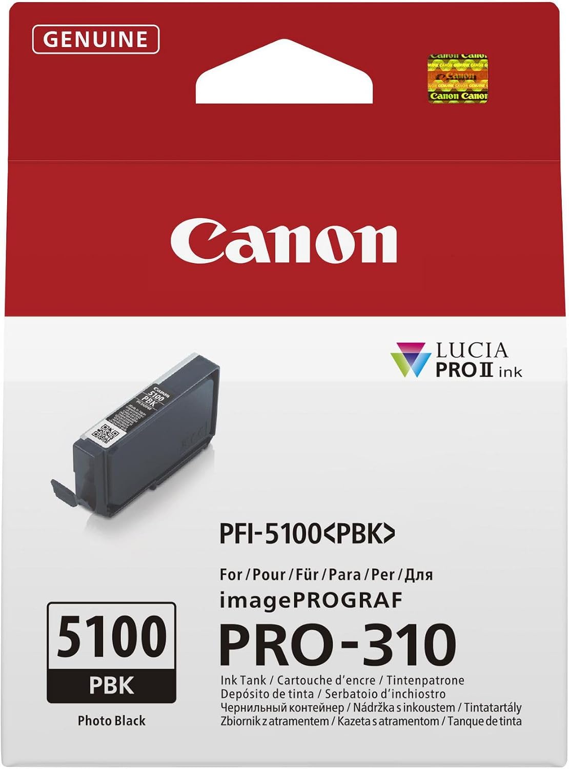 Canon PFI-5100 Ink Tank, Photo Black
