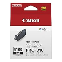 Canon PFI-5100PBK Genuine Printer Ink Cartridge - High Performance & Fade Resistant