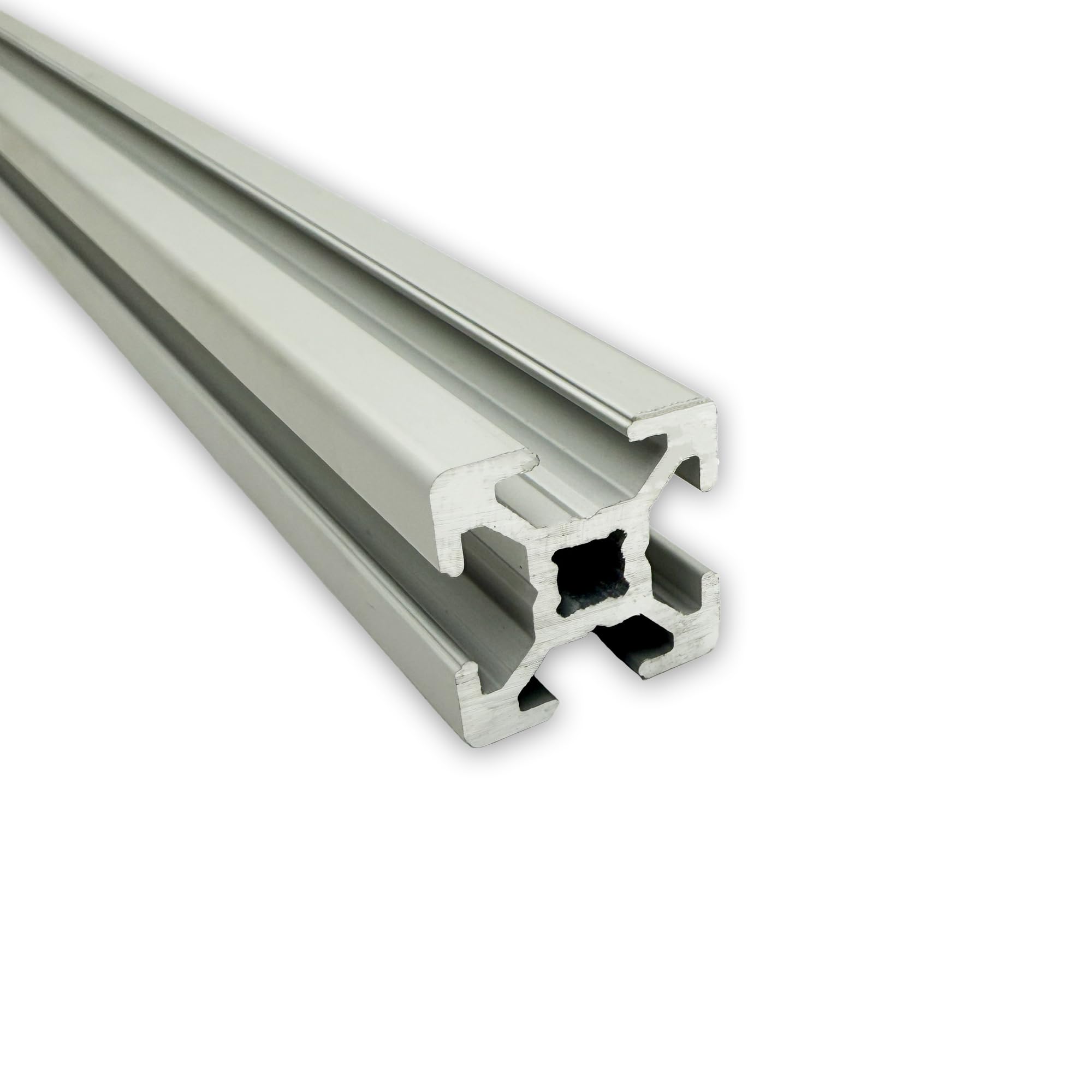 Aluprofil 20x20 mm | Nut 6 | 6 Stück mit 2 Meter = 12 Meter | silber eloxiert E6/EV1 | Aluminium Profil | Nutenprofil | Aluprofil | Alu Profil | Leicht | B-Typ | Montagesystem