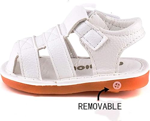Miniatura 6 de WILLFUN Sandalias chirriantes de verano para bebé, niño, niña, suela de goma de primera calidad, puntera cerrada, antideslizantes, zapatos para