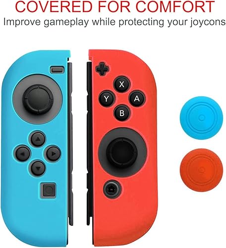 Miniatura 3 de ANSIPPF Nintendo Switch Accessories Bundle 9-in-1 Carrying Case for Nintendo Switch Grip Protective CoverJoy-ConAnalog CapCard Case Screen Protector