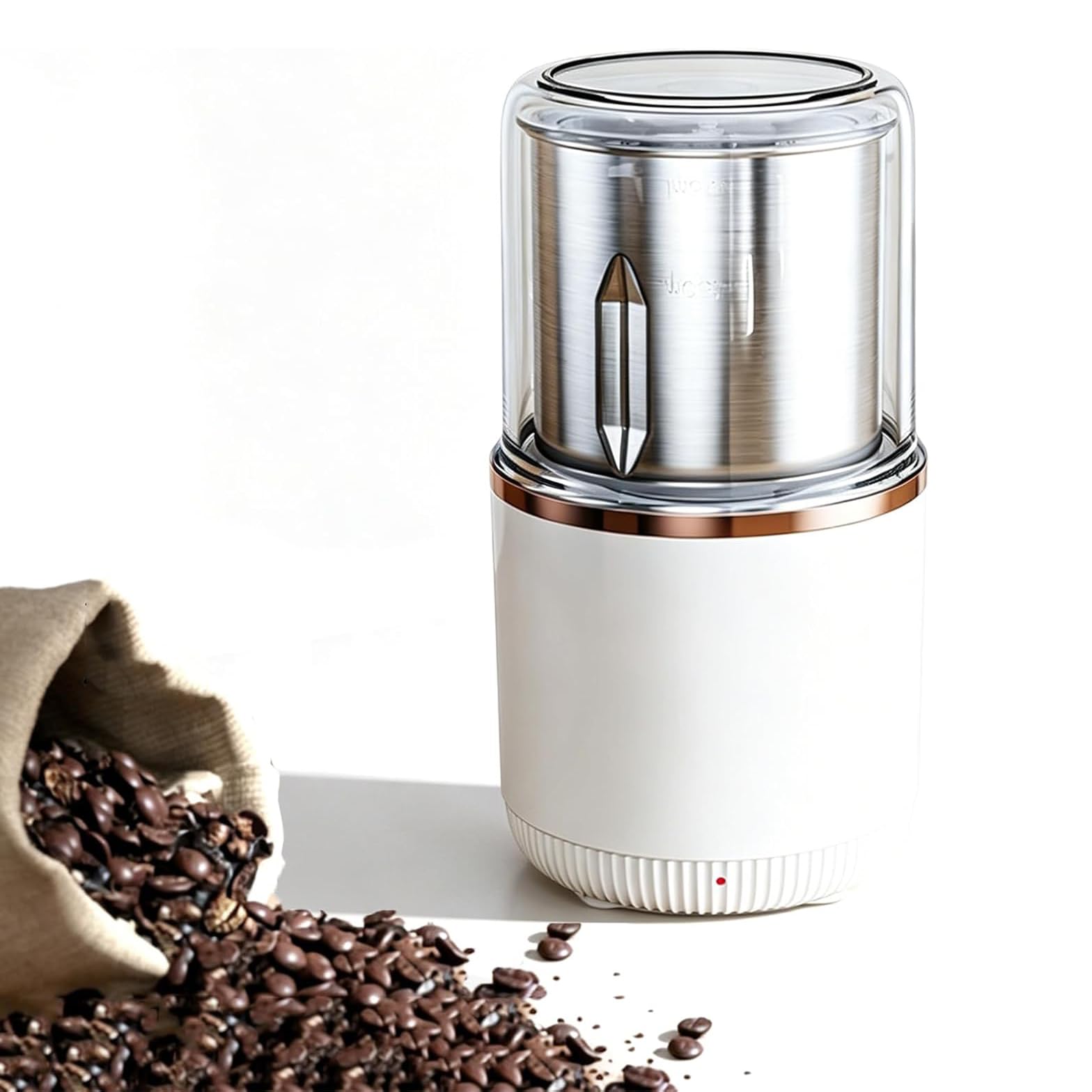 Broyeur À Grains 23 000 Tr/min, Mini-broyeur, Capacité 200 Ml, Moulin À Poivre, Pour Céréales, Noix, Assaisonnements, Grains De Café Et Épices