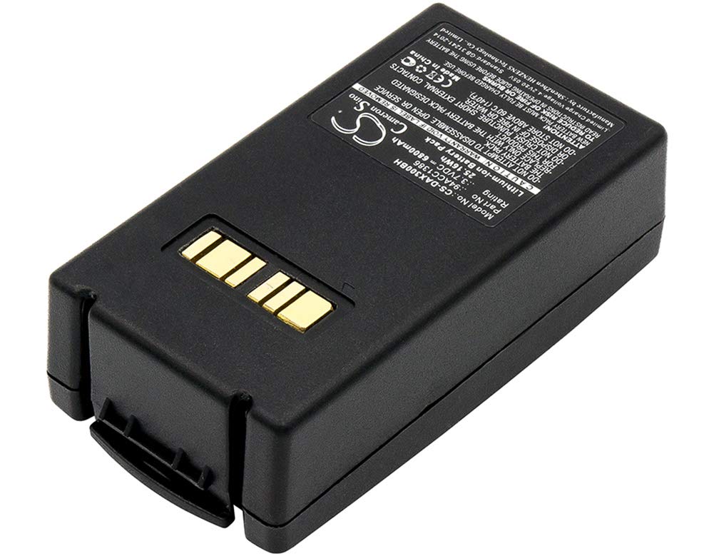 CS-DAX300BH Batterie 6800mAh Compatible avec [Datalogic] Falcon X3, Falcon X3 Plus, X3+, X4 remplace 4ACC0046, 94ACC1386, BT-0016, BT-26