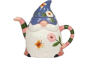Certified International Garden Gnomes 32 oz. 3-D Teapot - Teapot with Attitude