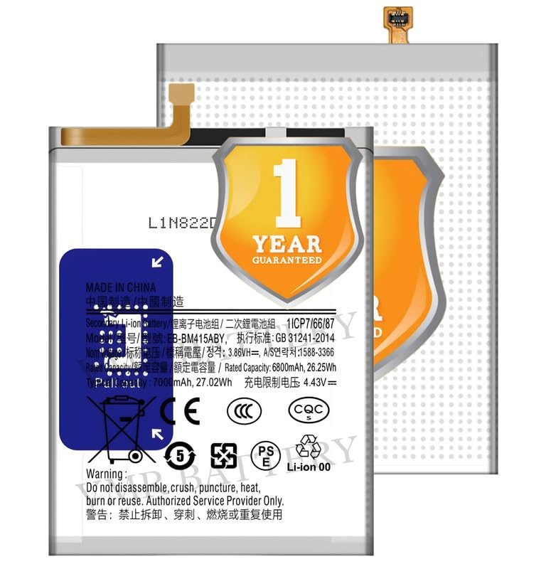 Original BM415ABY Battery Compatible for Samsung Galaxy M51 – (7000mAh) – 1 Year Warranty_V93