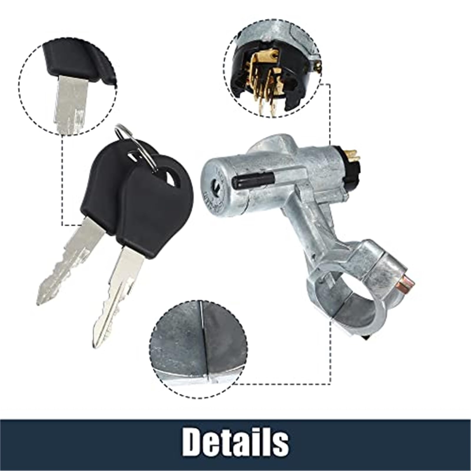 Interruptor de Encendido, Cerradura de Puerta de Arranque 99810-16G03, for Nissan, Metal, 1 Juego Cerradura del Interruptor de Encendido del Coche