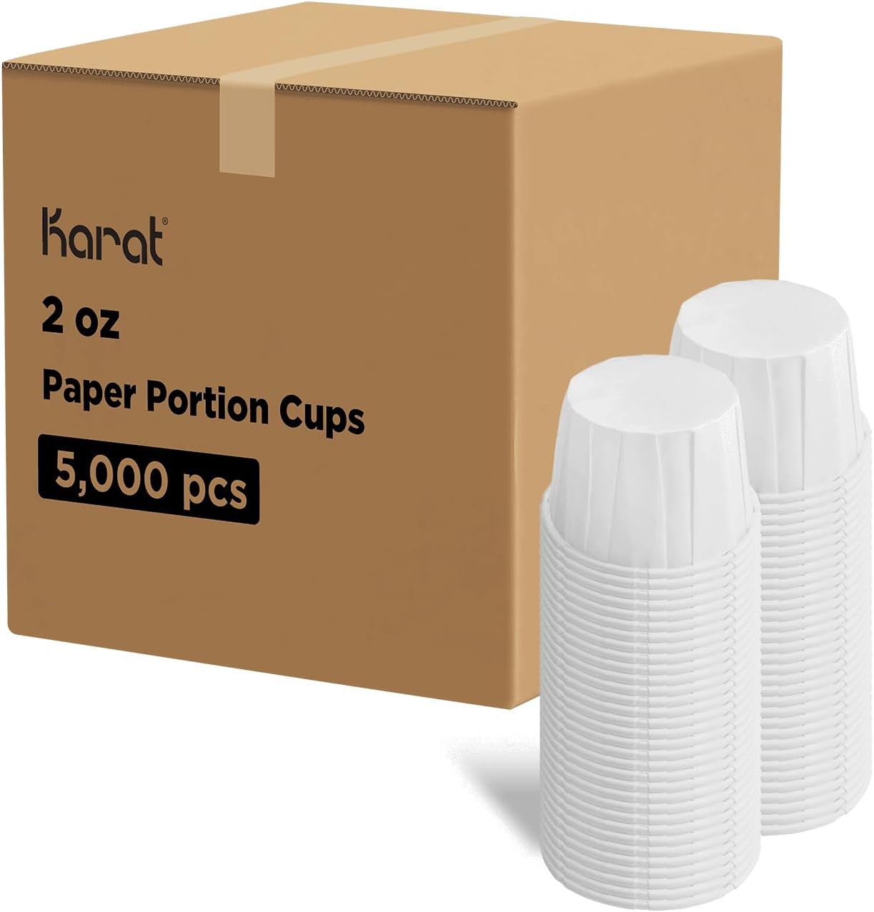 Karat FP-PPC200 2oz Paper Portion Cups for Food Dessert Sauce - 5,000 ct