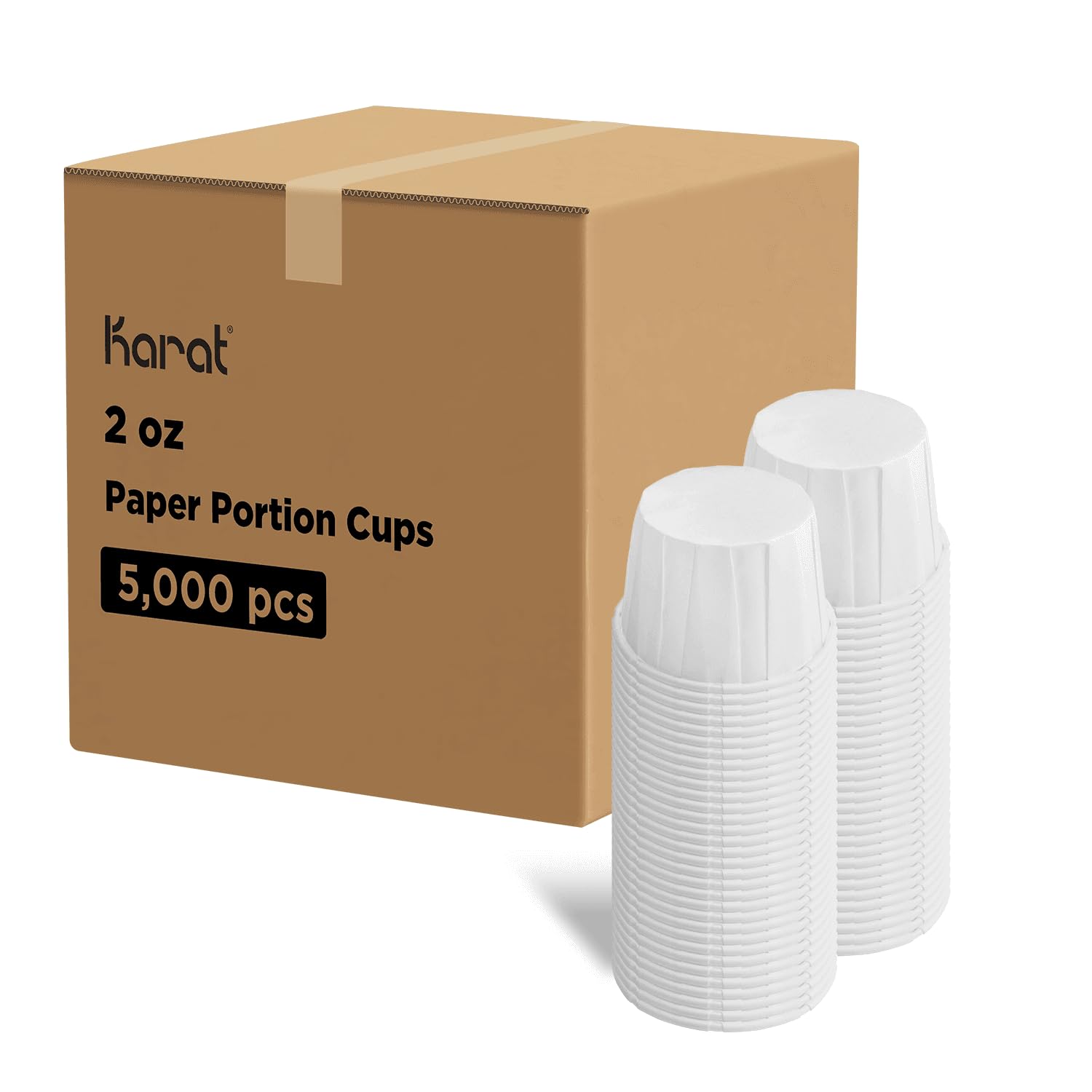 Karat FP-PPC200 2oz Paper Portion Cups for Food Dessert Sauce - 5,000 ct