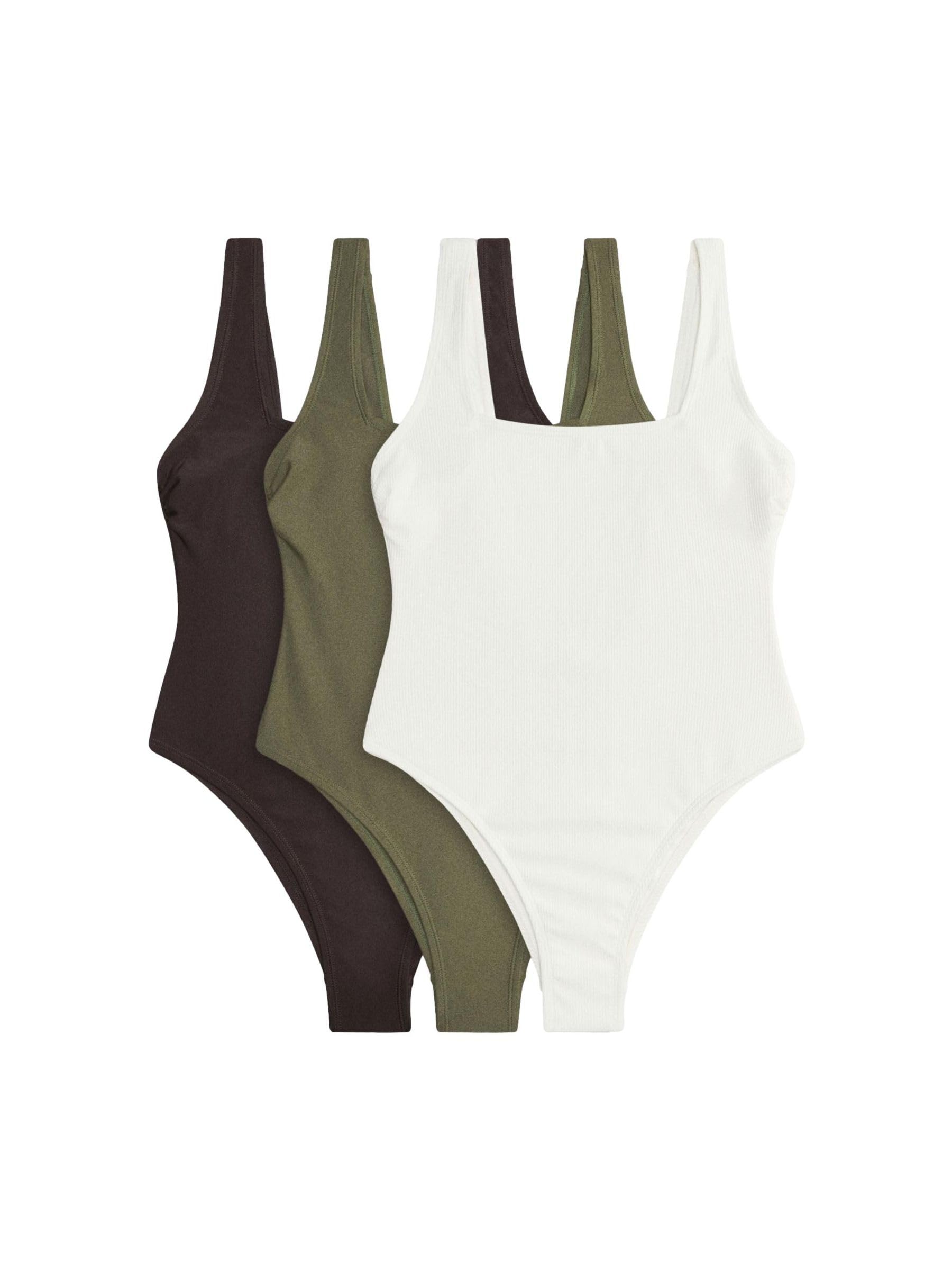 THE SET Donne Confezione da 3 Costumi da Bagno