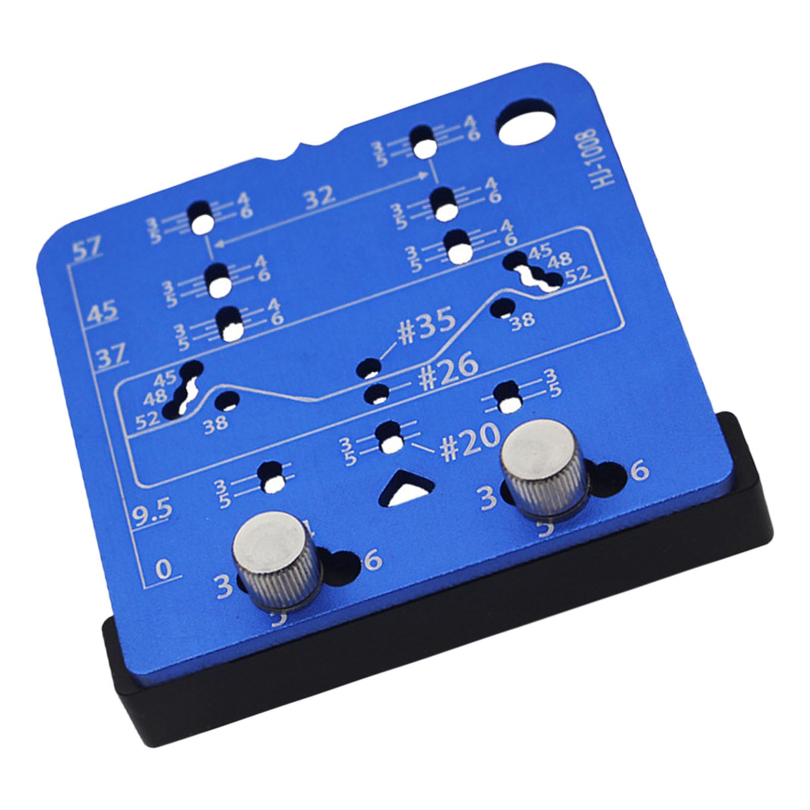 Ekoama Precise 35mm/26mm Hinge Hole Positioning Locator and Shelf Pin Jigs Aluminum Alloy Tool For Woodworking Projects