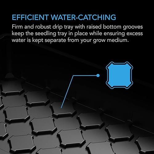 Miniatura 5 de AC Infinity Cúpula de humedad, kit de germinación con bandeja de goteo resistente, bandeja de plántulas de 5 x 8 celdas y paneles de extensión de