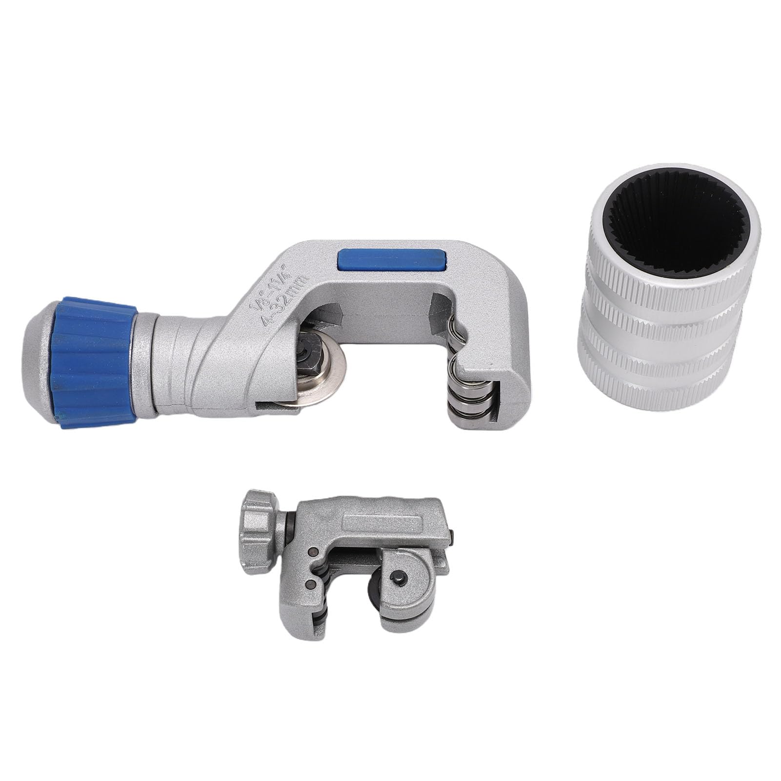 KIMISS Juego de Cortatubos, Cortatubos de Cobre de 1/8 pulg. a 1/4 pulg. y de /8 a 3/4 con Escariador, para Tuberías de Aluminio y Cobre, Fontanería, Climatización,
