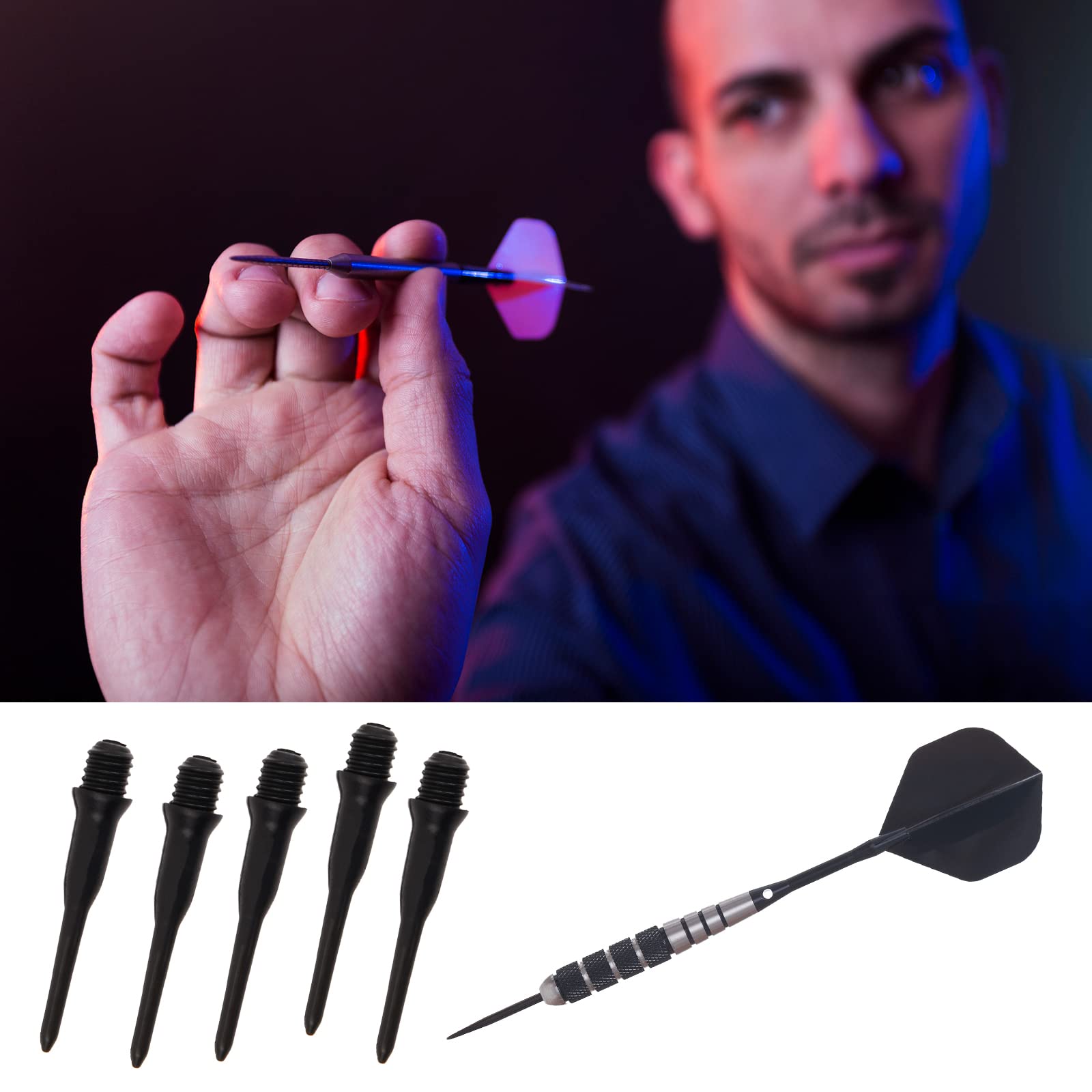 50 Punte Morbide Per Freccette | Filettatura 2BA | Materiale POM | Colore Giallo - Foto 6