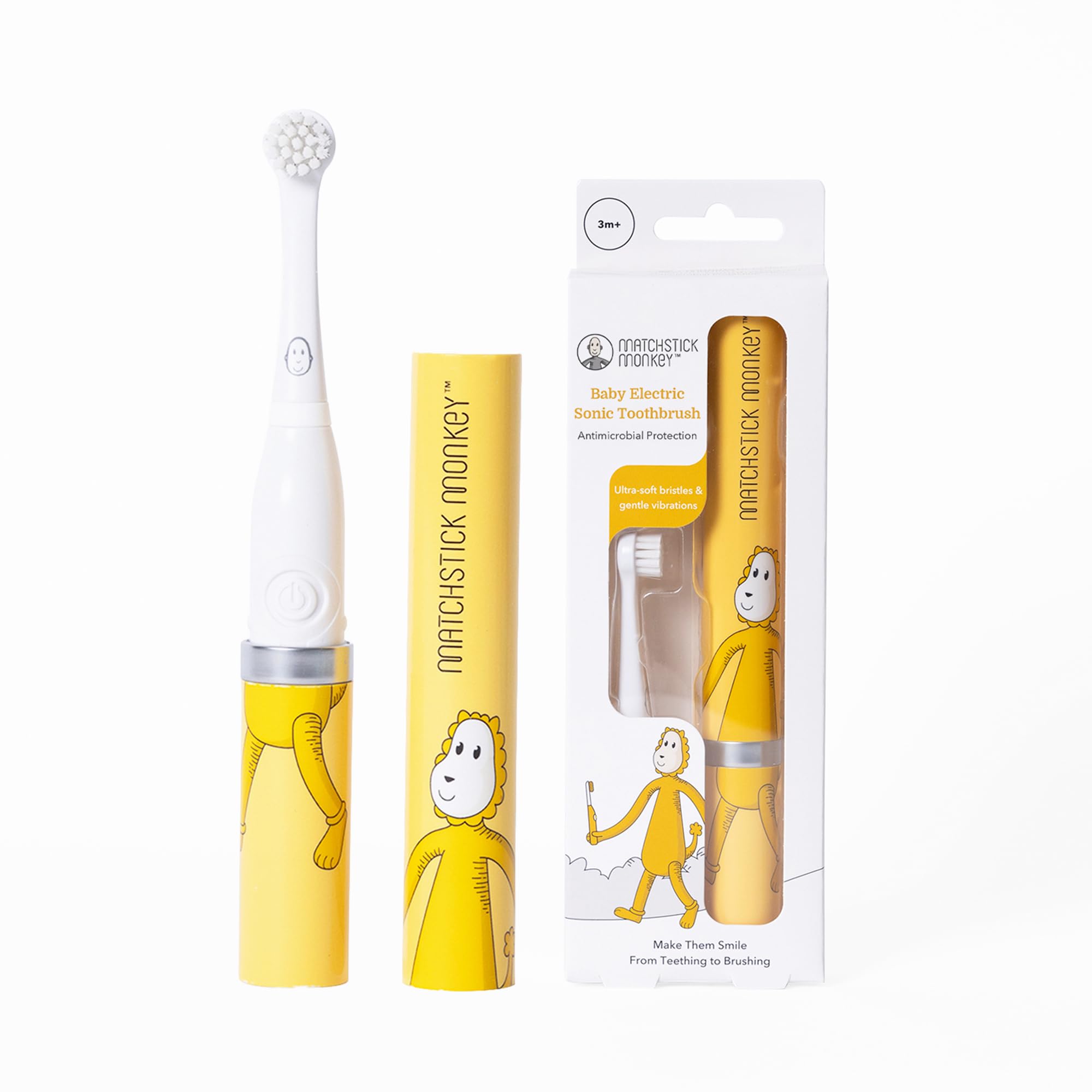 Matchstick Monkey Baby Electric Sonic Toothbrush, Ludo Lion