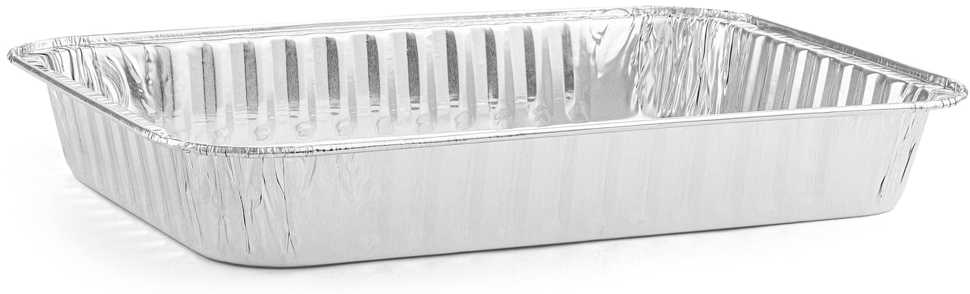 TYH Supplies Zestaw 30 małych jednorazowych 18 cm na 12,5 cm tacka do grillowania z folii aluminiowej, blaszane wkładki do patelni do zbierania tłuszczu, wymienne wkładki 19 cm x 12,5 cm opakowanie zbiorcze