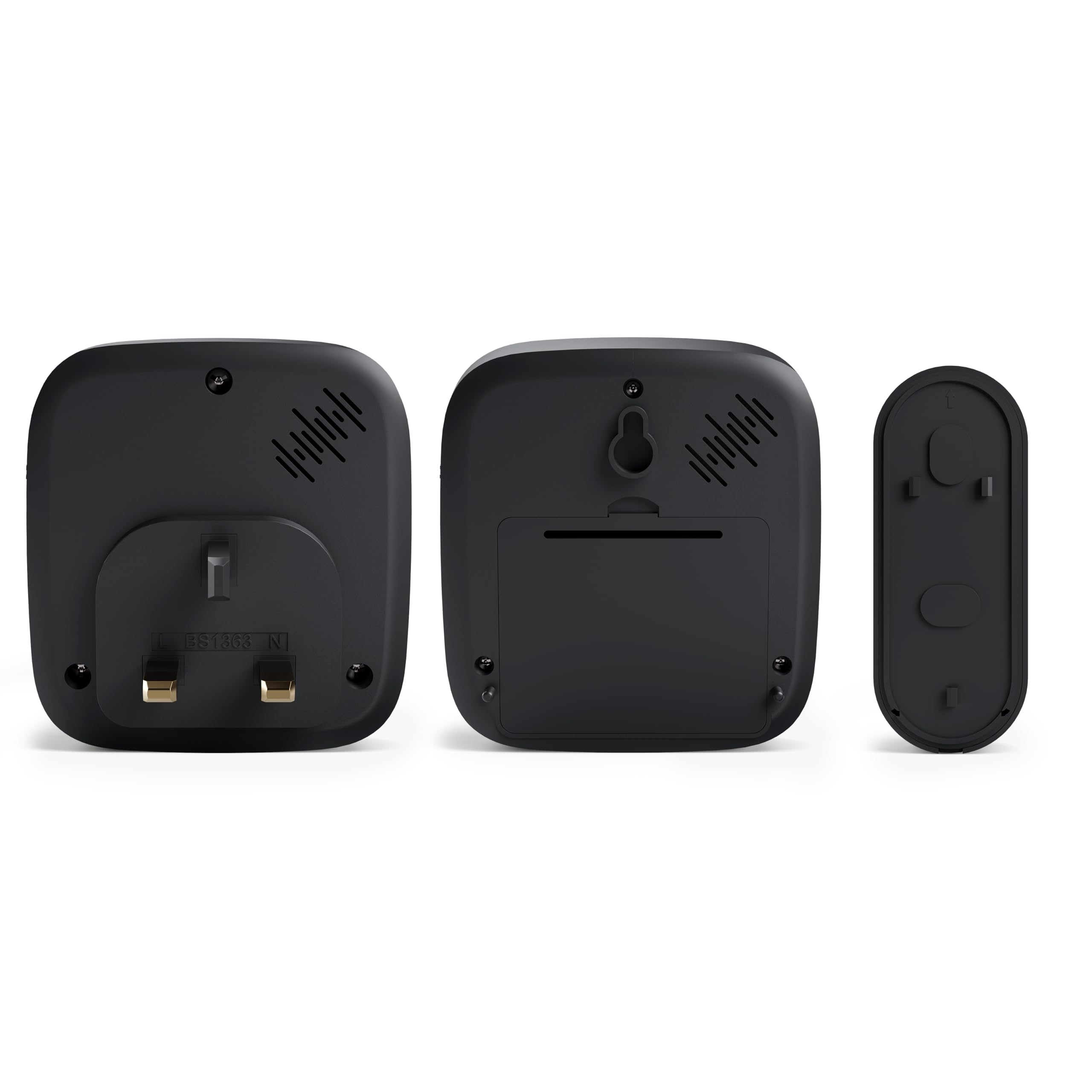 Smartwares Wireless doorbell Set, Portable Chime, Plug-in Chime and Push Button, 300 m Range, 36 melodies, LED Ring, 85 dB - Image 2
